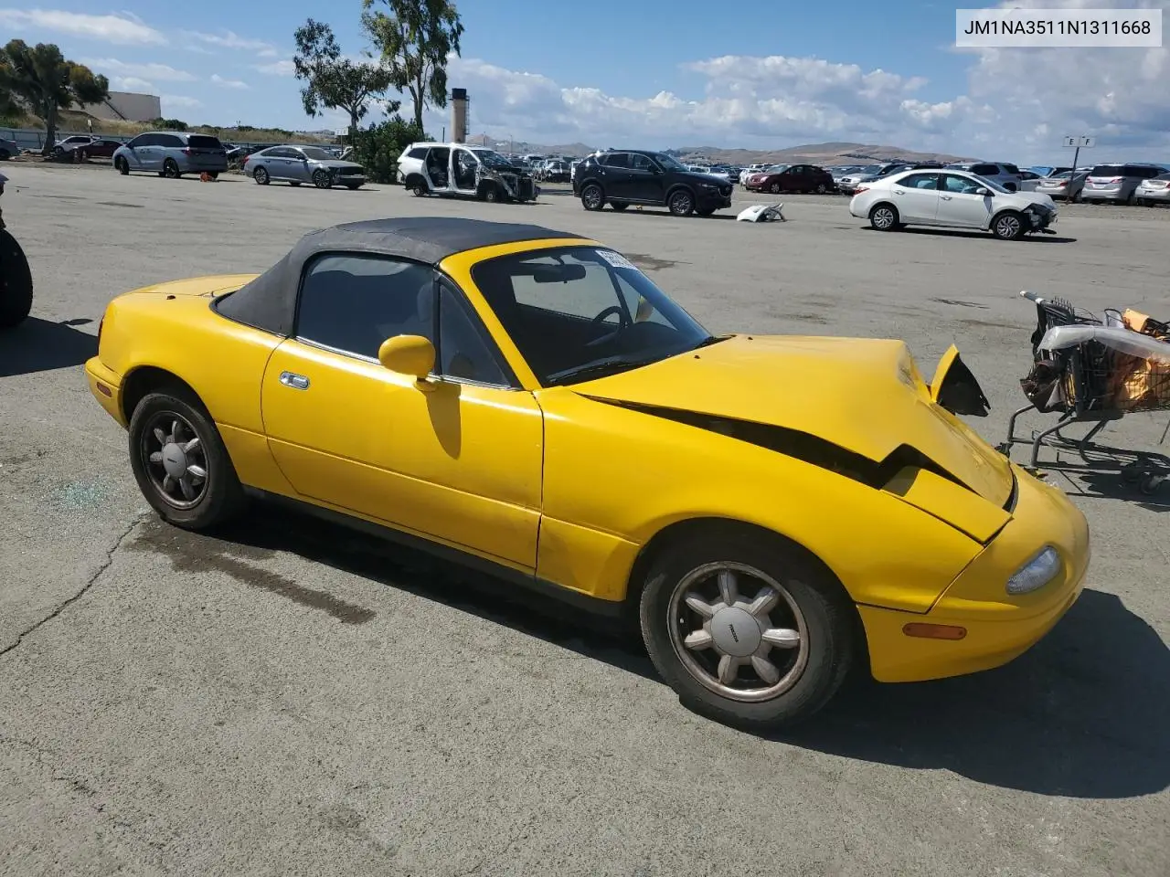 1992 Mazda Mx-5 Miata VIN: JM1NA3511N1311668 Lot: 56521395