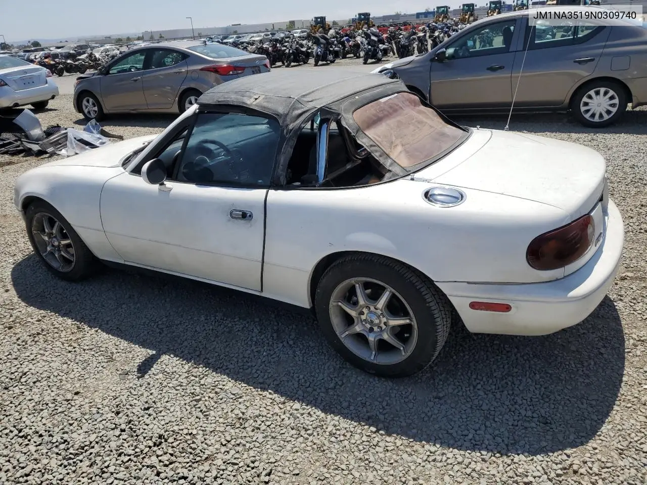 1992 Mazda Mx-5 Miata VIN: JM1NA3519N0309740 Lot: 61656605