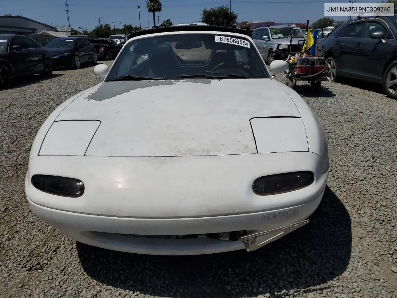 1992 Mazda Mx-5 Miata VIN: JM1NA3519N0309740 Lot: 61656605