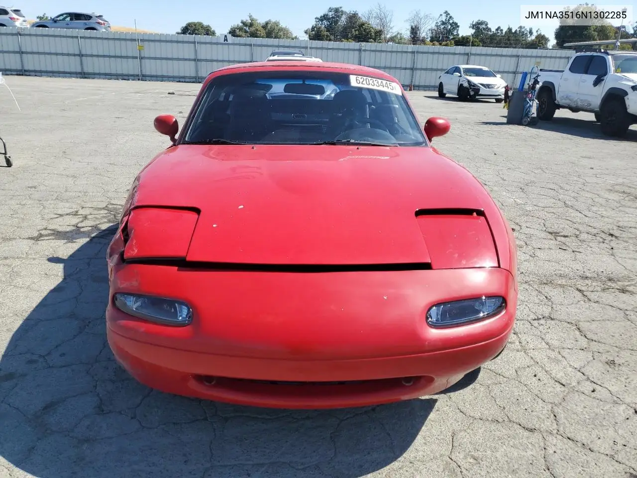 1992 Mazda Mx-5 Miata VIN: JM1NA3516N1302285 Lot: 62033445