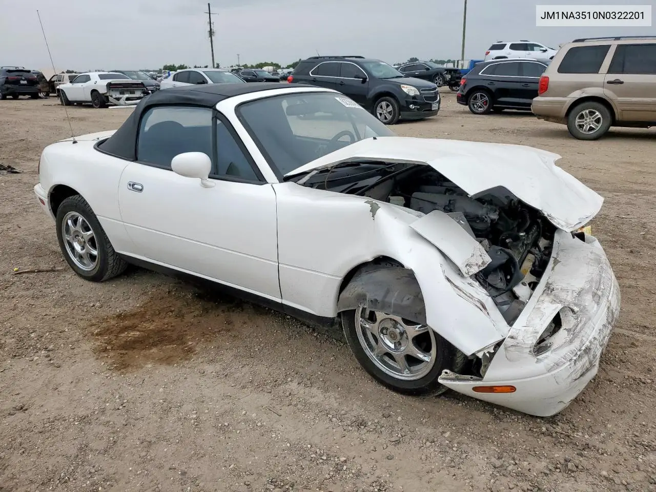 1992 Mazda Mx-5 Miata VIN: JM1NA3510N0322201 Lot: 62368465