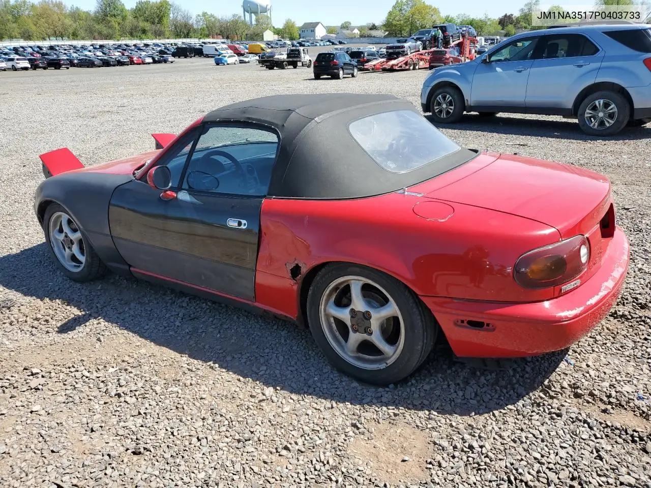 1993 Mazda Mx-5 Miata VIN: JM1NA3517P0403733 Lot: 54947125