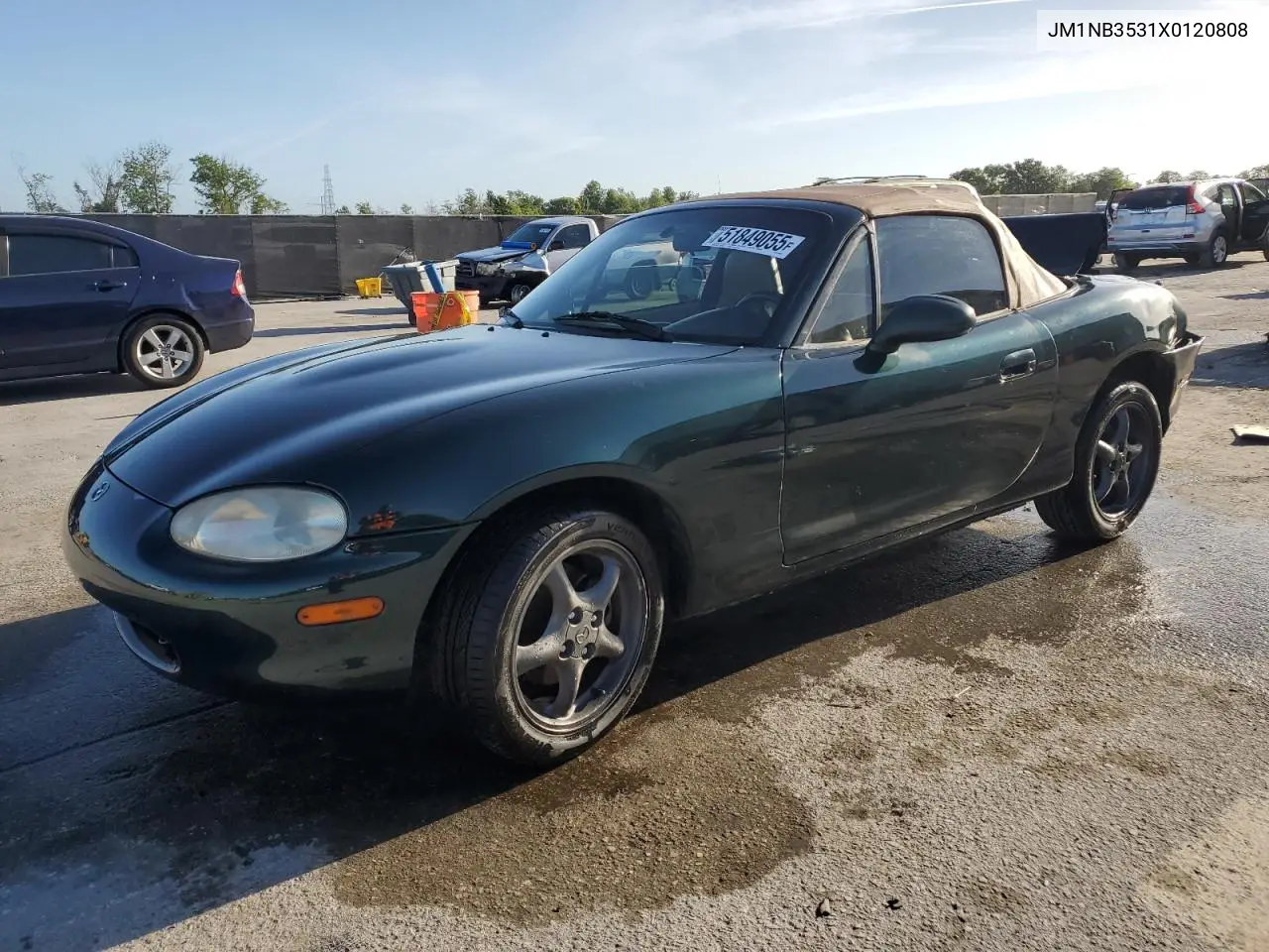 1999 Mazda Mx-5 Miata VIN: JM1NB3531X0120808 Lot: 51849055