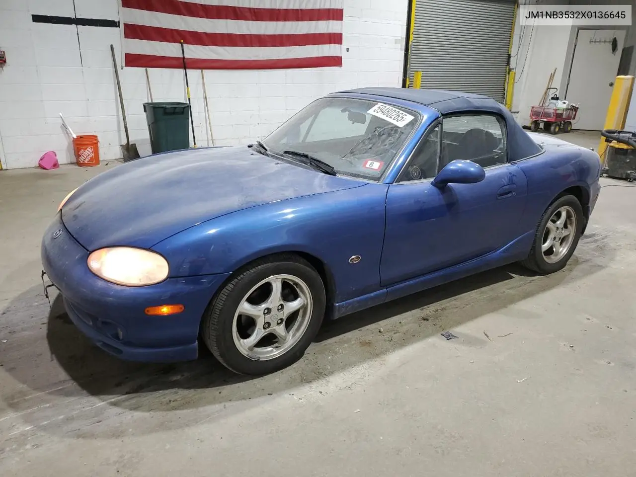 1999 Mazda Mx-5 Miata VIN: JM1NB3532X0136645 Lot: 59480265