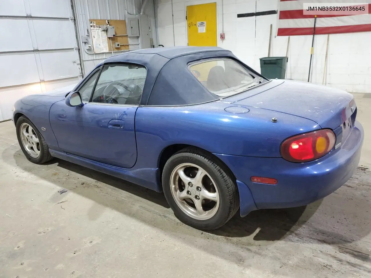 1999 Mazda Mx-5 Miata VIN: JM1NB3532X0136645 Lot: 59480265