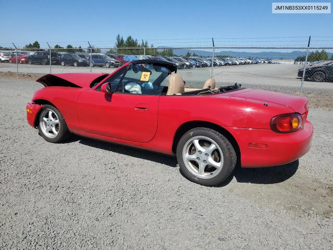 1999 Mazda Mx-5 Miata VIN: JM1NB353XX0115249 Lot: 63709175