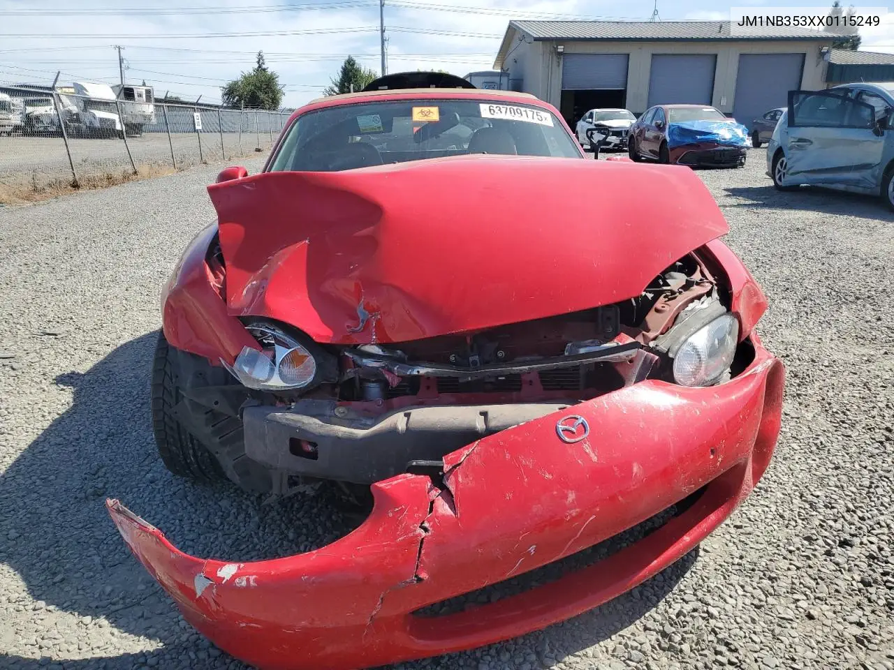 1999 Mazda Mx-5 Miata VIN: JM1NB353XX0115249 Lot: 63709175