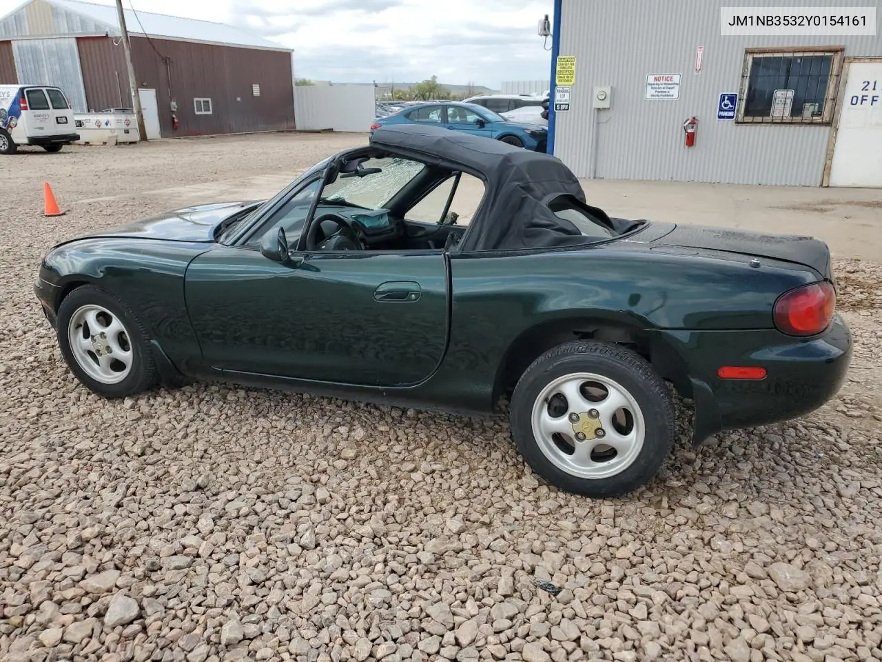 2000 Mazda Mx-5 Miata Base VIN: JM1NB3532Y0154161 Lot: 56208275