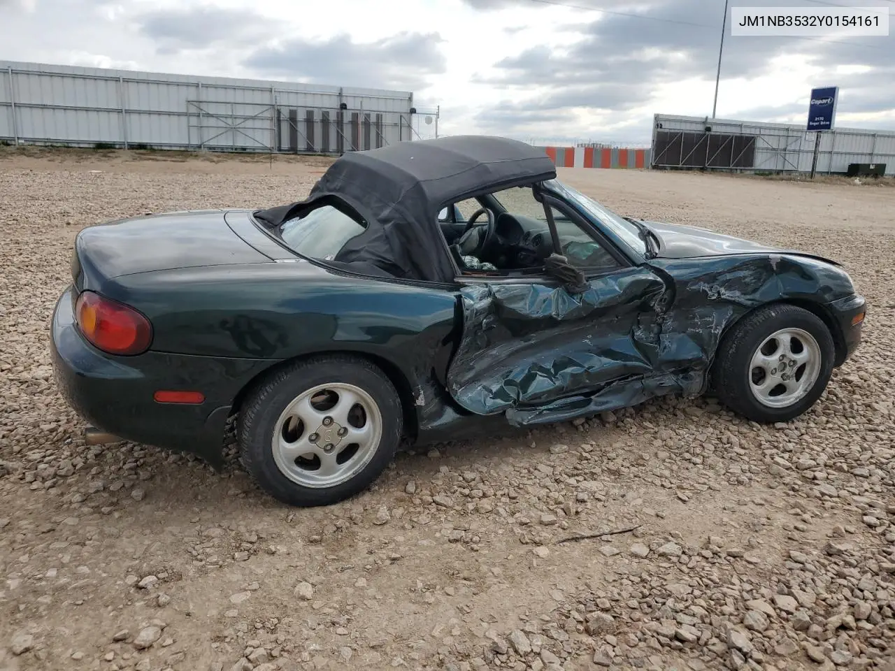2000 Mazda Mx-5 Miata Base VIN: JM1NB3532Y0154161 Lot: 56208275