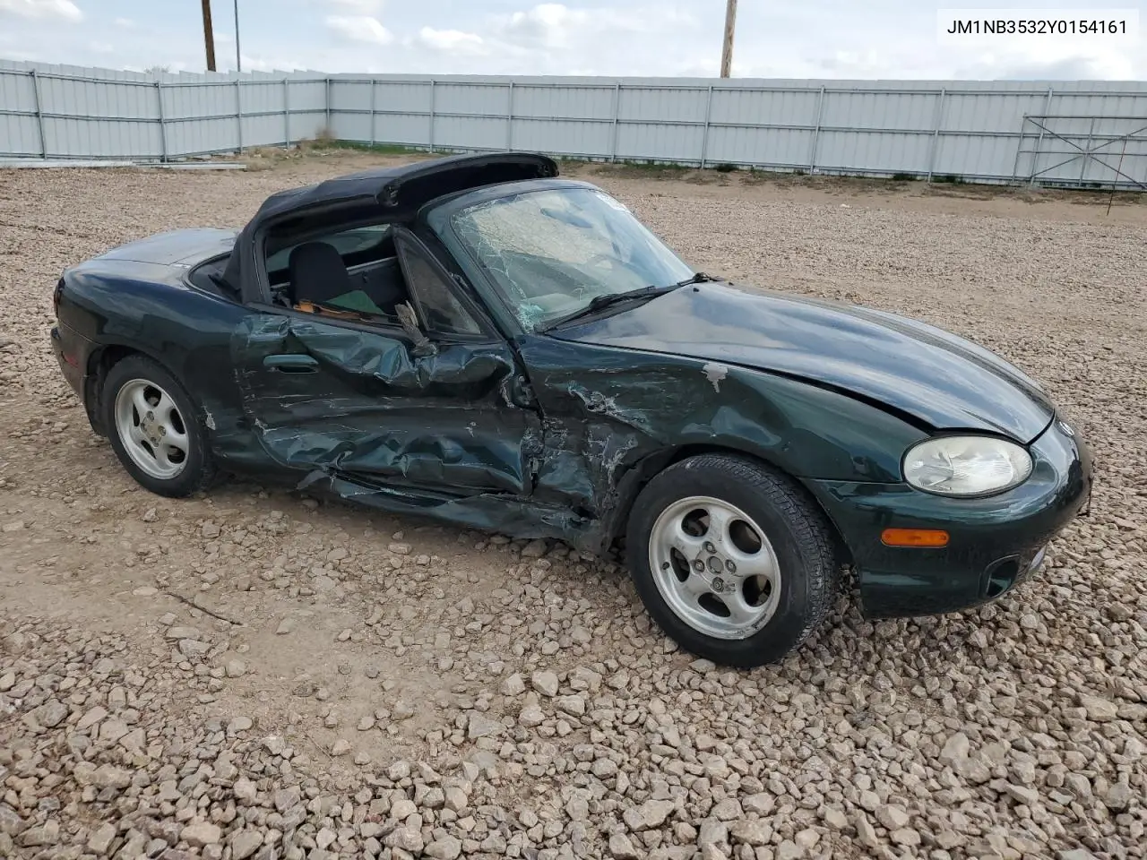 2000 Mazda Mx-5 Miata Base VIN: JM1NB3532Y0154161 Lot: 56208275