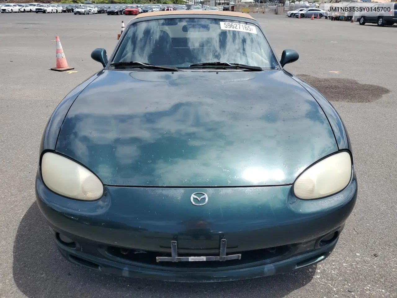 2000 Mazda Mx-5 Miata Base VIN: JM1NB3535Y0145700 Lot: 59627165