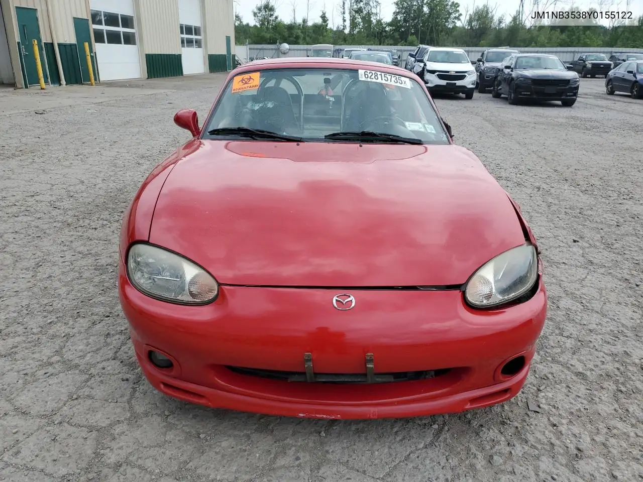 2000 Mazda Mx-5 Miata Base VIN: JM1NB3538Y0155122 Lot: 62815735