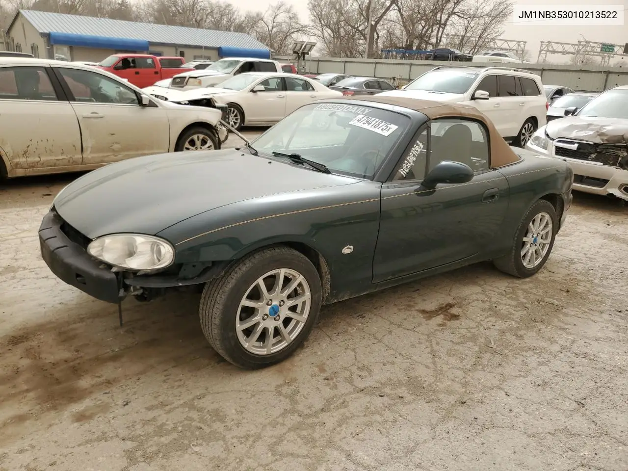 2001 Mazda Mx-5 Miata Base VIN: JM1NB353010213522 Lot: 47941875