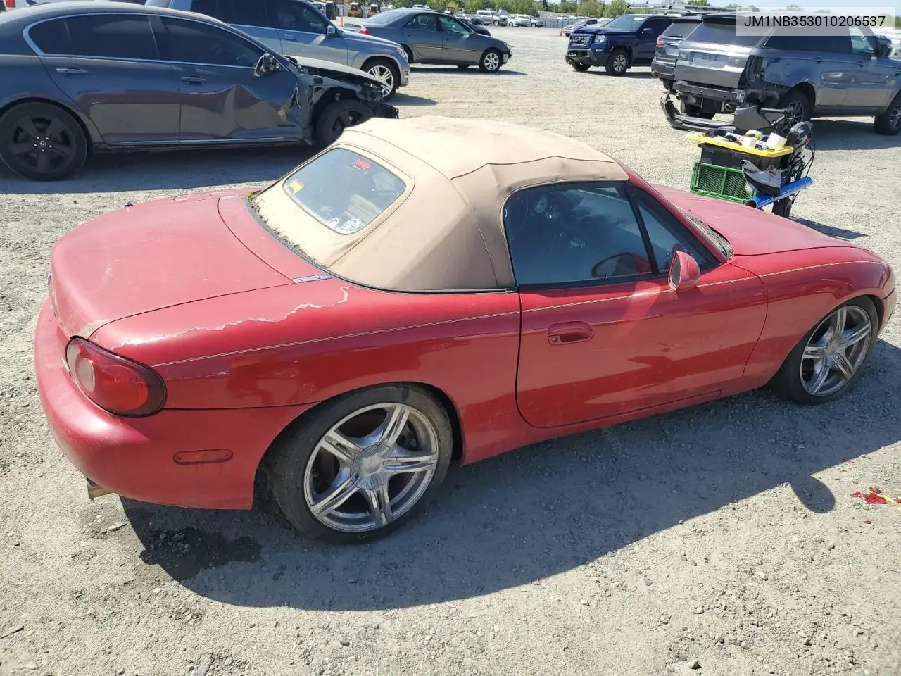 2001 Mazda Mx-5 Miata Base VIN: JM1NB353010206537 Lot: 52020455