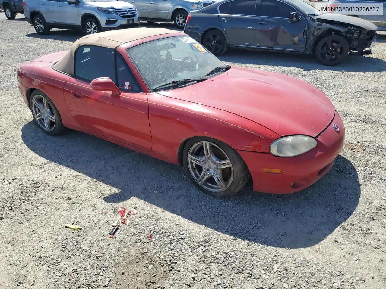 2001 Mazda Mx-5 Miata Base VIN: JM1NB353010206537 Lot: 52020455