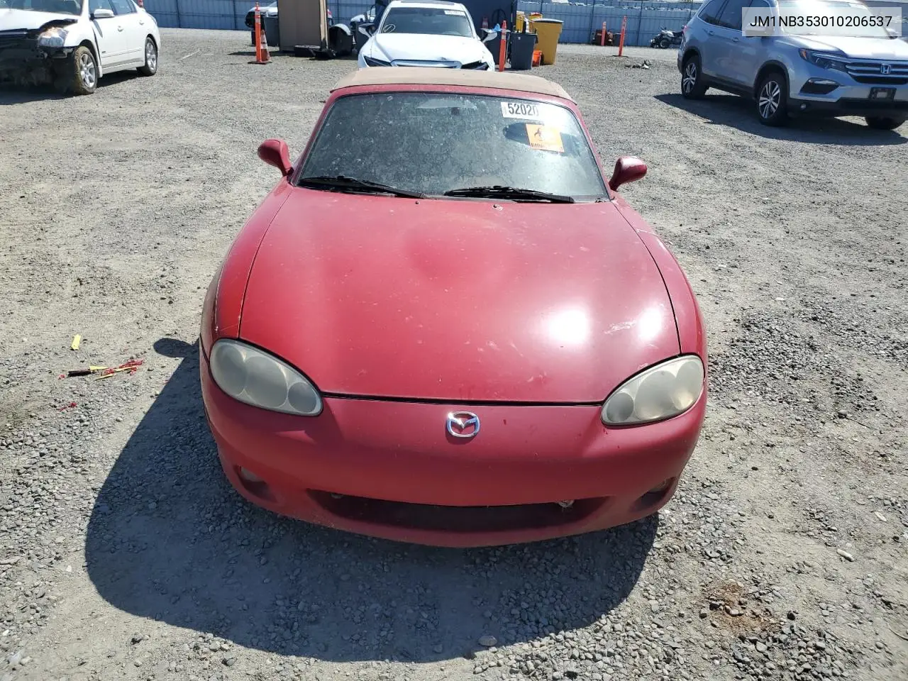 2001 Mazda Mx-5 Miata Base VIN: JM1NB353010206537 Lot: 52020455