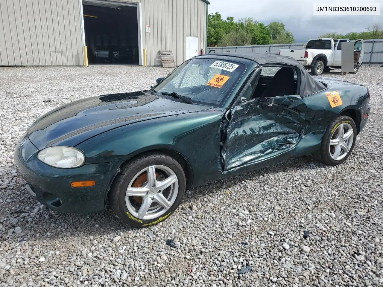 2001 Mazda Mx-5 Miata Base VIN: JM1NB353610200693 Lot: 55385725