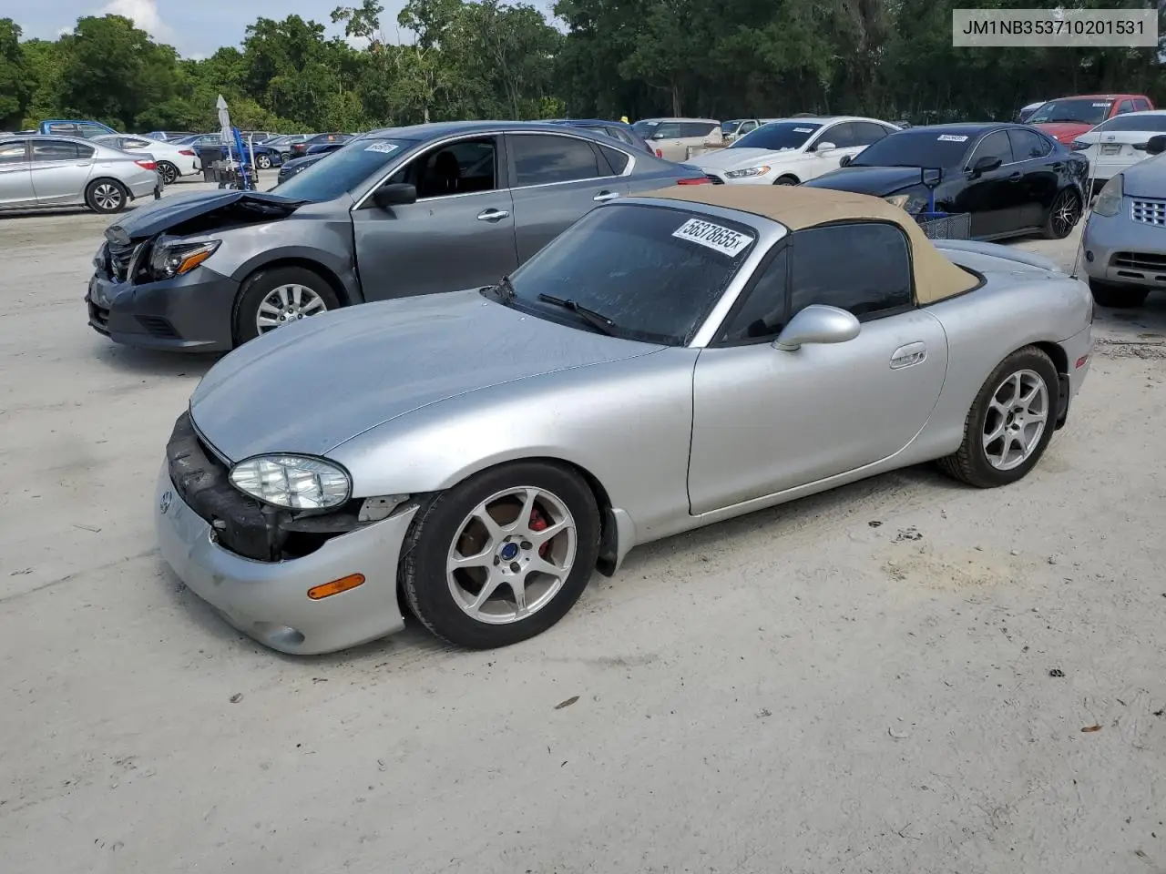 2001 Mazda Mx-5 Miata Base VIN: JM1NB353710201531 Lot: 56378655