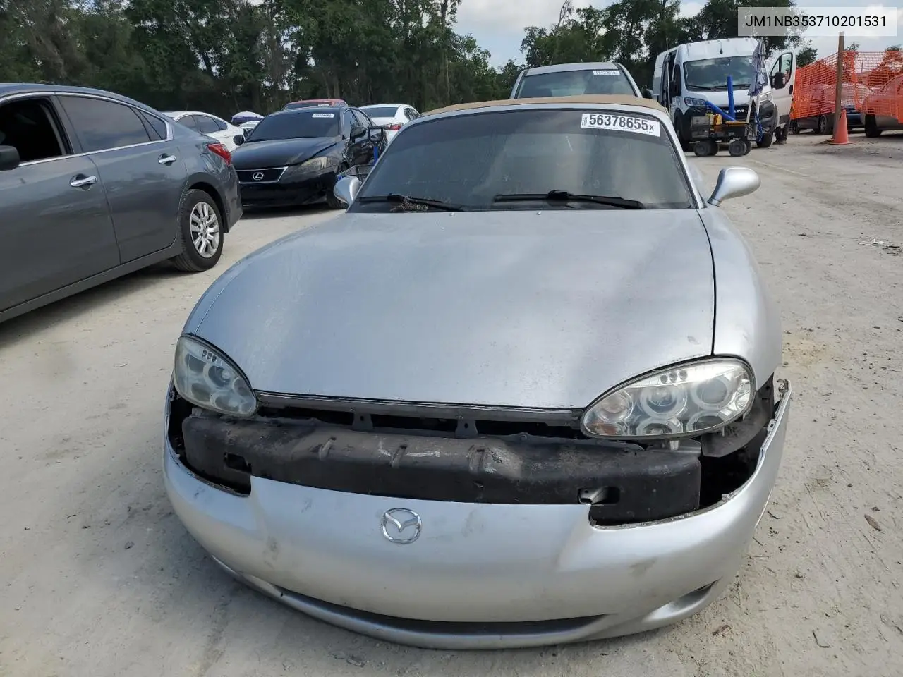 2001 Mazda Mx-5 Miata Base VIN: JM1NB353710201531 Lot: 56378655