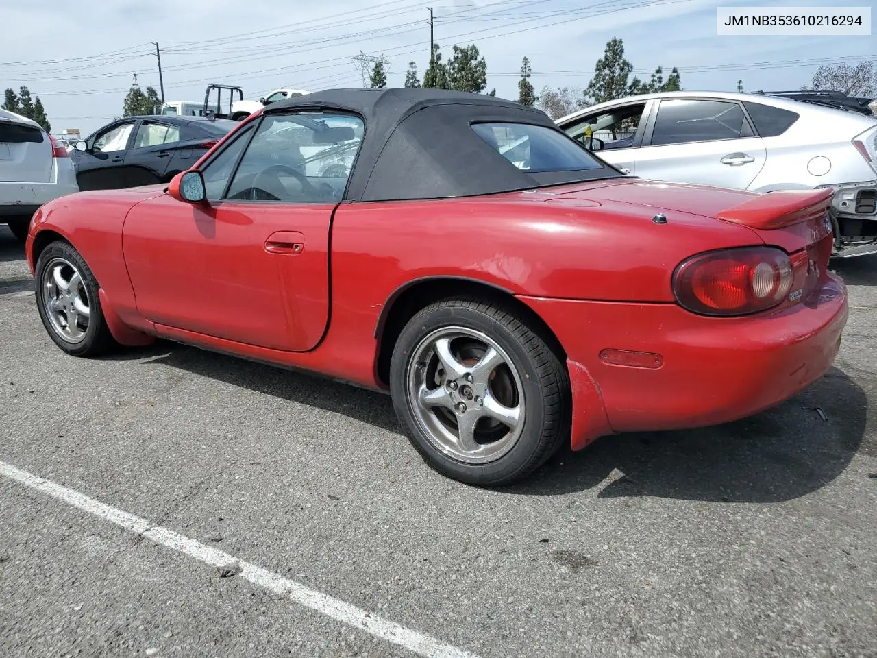 2001 Mazda Mx-5 Miata Base VIN: JM1NB353610216294 Lot: 56714505