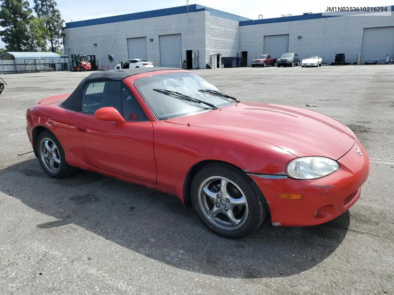 2001 Mazda Mx-5 Miata Base VIN: JM1NB353610216294 Lot: 56714505