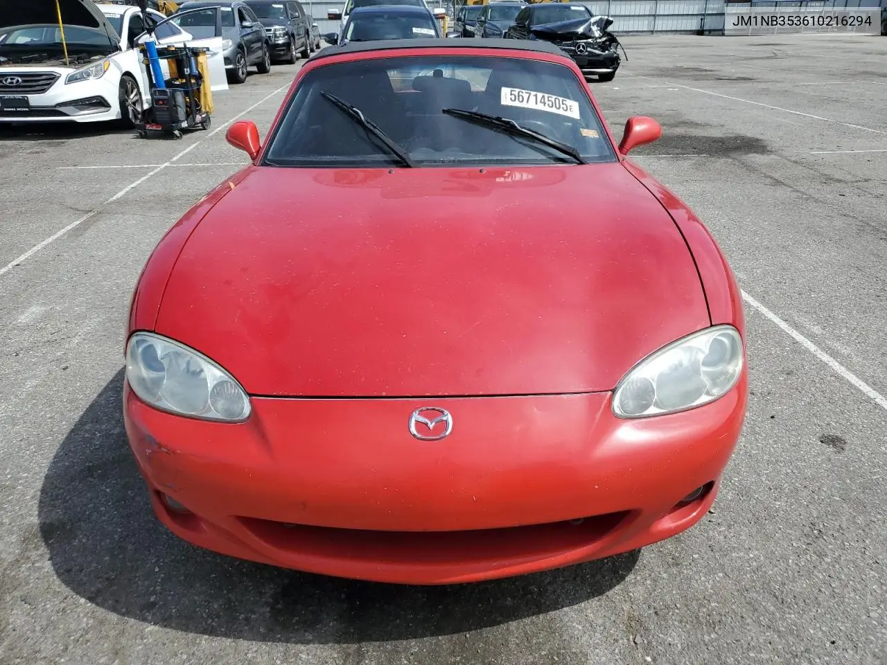 2001 Mazda Mx-5 Miata Base VIN: JM1NB353610216294 Lot: 56714505