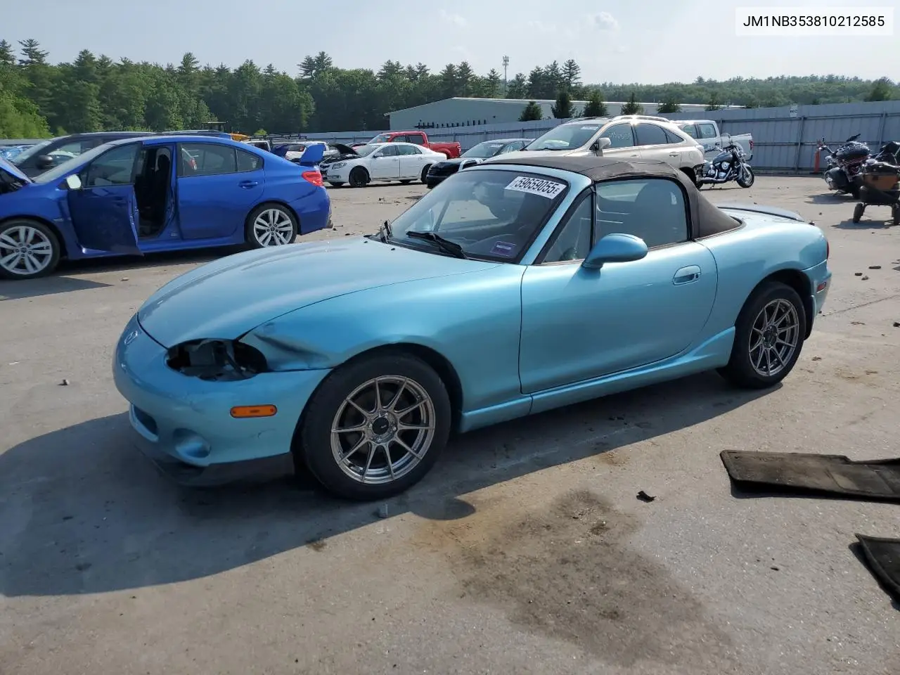 2001 Mazda Mx-5 Miata Base VIN: JM1NB353810212585 Lot: 59659055