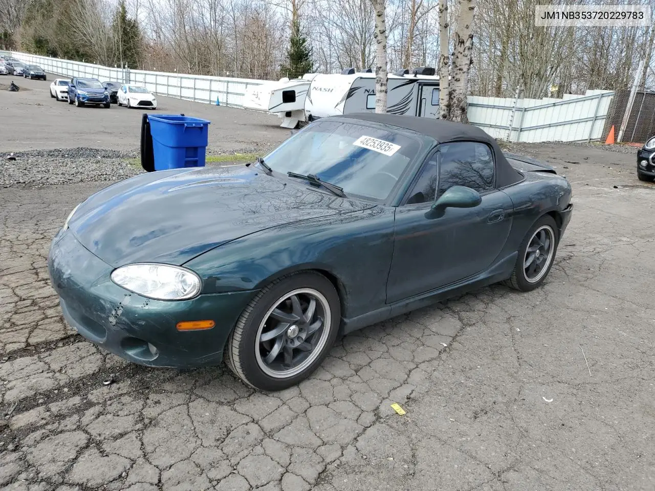 2002 Mazda Mx-5 Miata Base VIN: JM1NB353720229783 Lot: 48253935