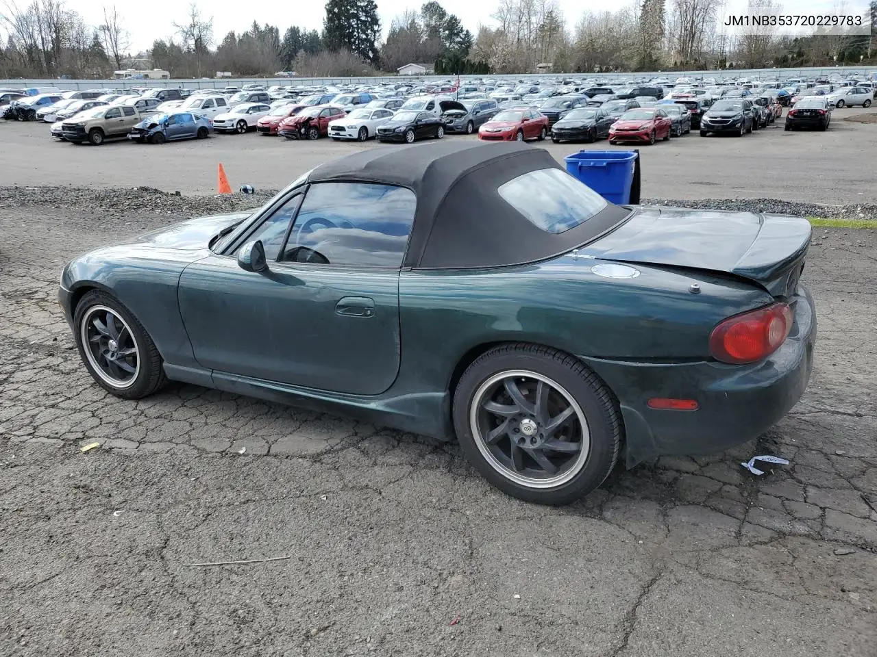 2002 Mazda Mx-5 Miata Base VIN: JM1NB353720229783 Lot: 48253935