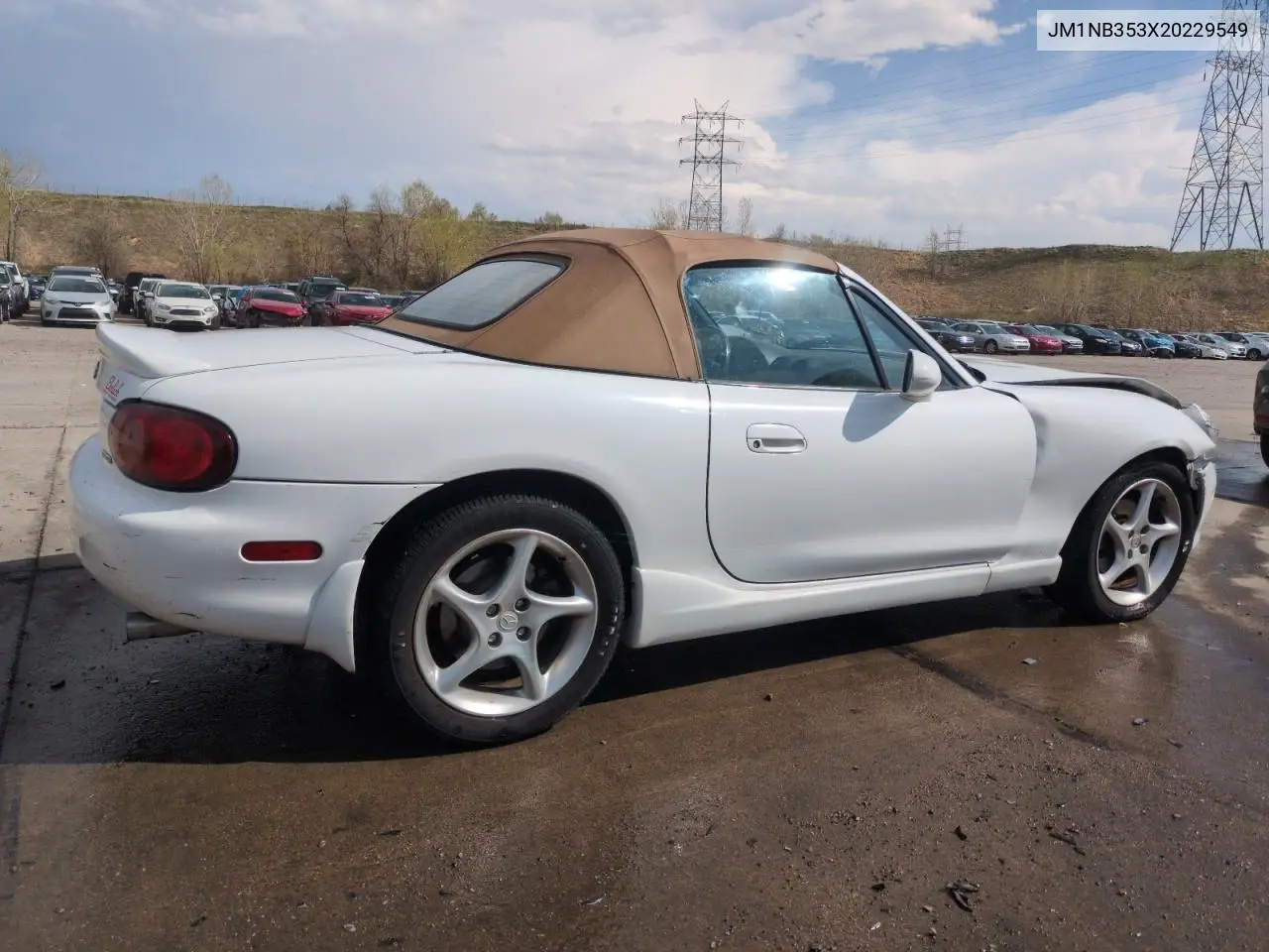2002 Mazda Mx-5 Miata Base VIN: JM1NB353X20229549 Lot: 54549205