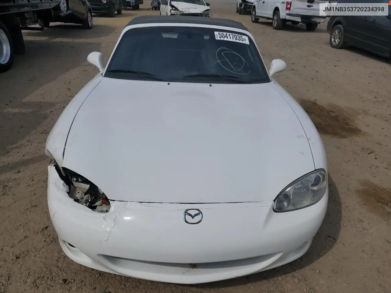 2002 Mazda Mx-5 Miata Base VIN: JM1NB353720234398 Lot: 60597235