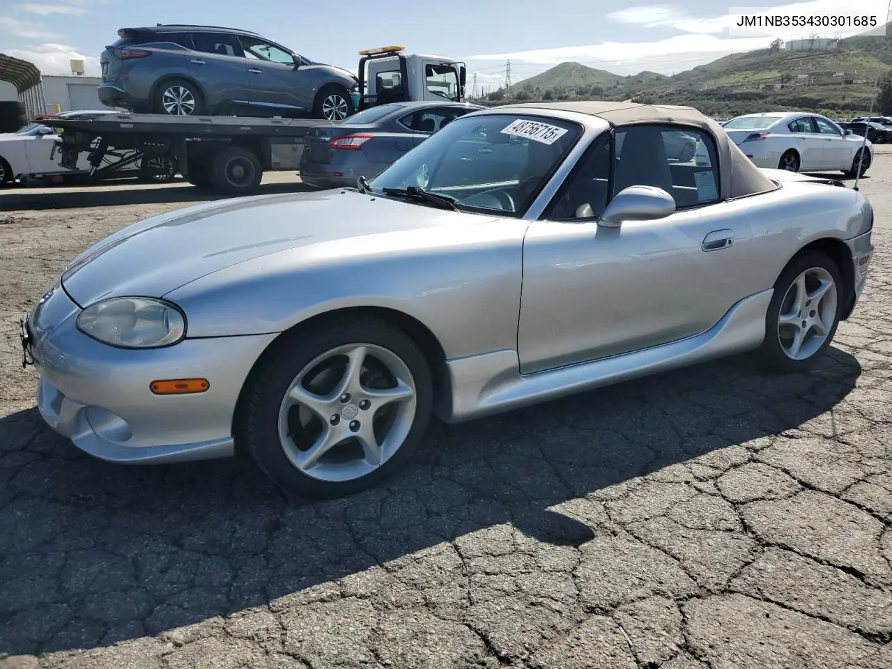 2003 Mazda Mx-5 Miata Base VIN: JM1NB353430301685 Lot: 48756715