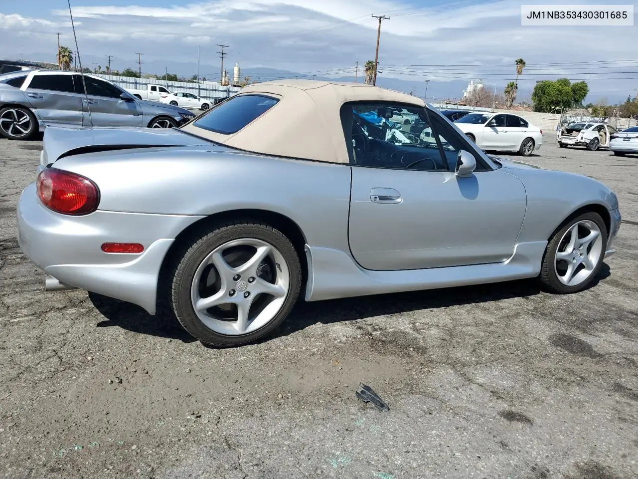 2003 Mazda Mx-5 Miata Base VIN: JM1NB353430301685 Lot: 48756715