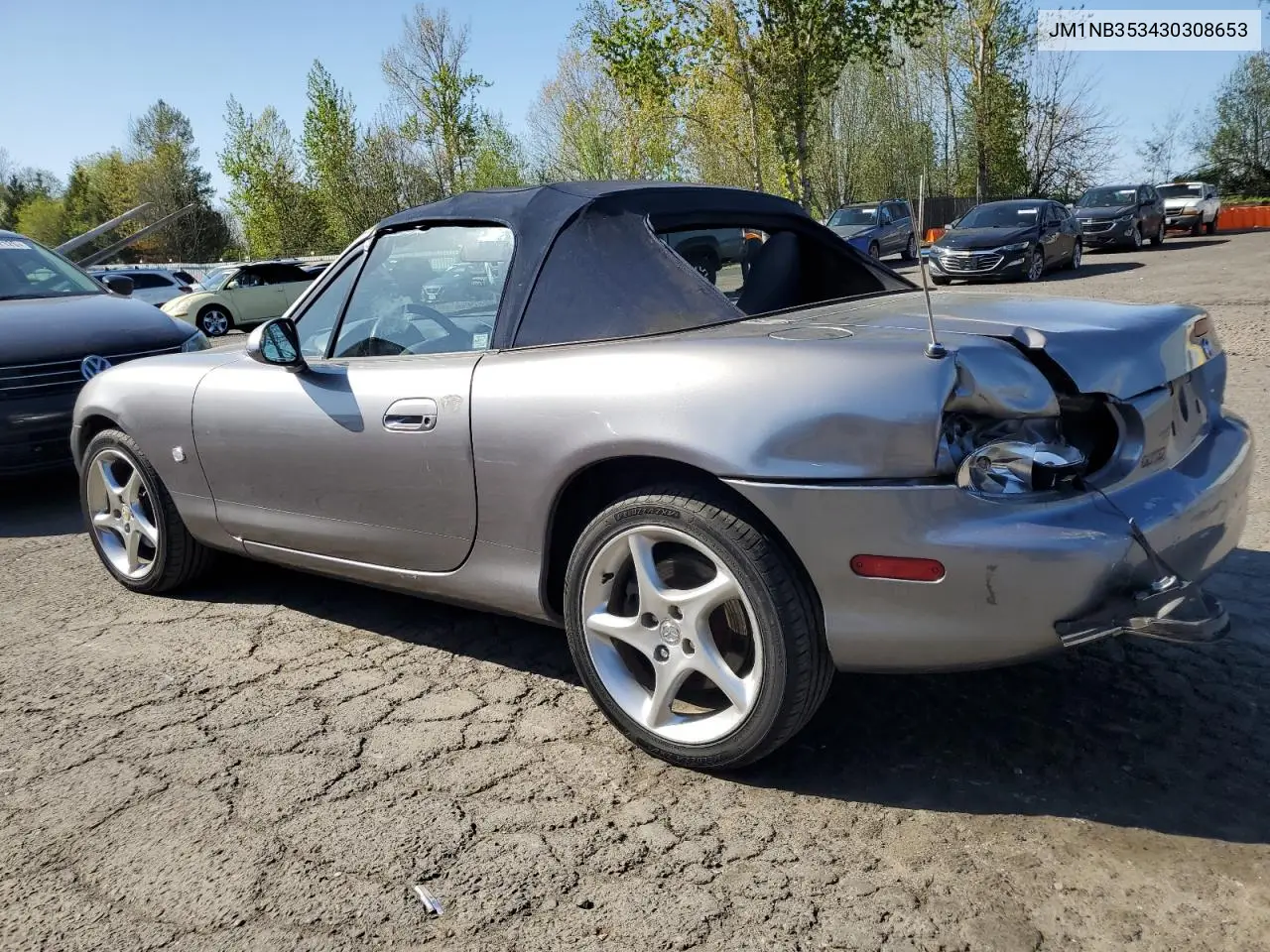 2003 Mazda Mx-5 Miata Base VIN: JM1NB353430308653 Lot: 53129865