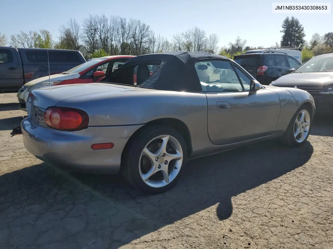 2003 Mazda Mx-5 Miata Base VIN: JM1NB353430308653 Lot: 53129865