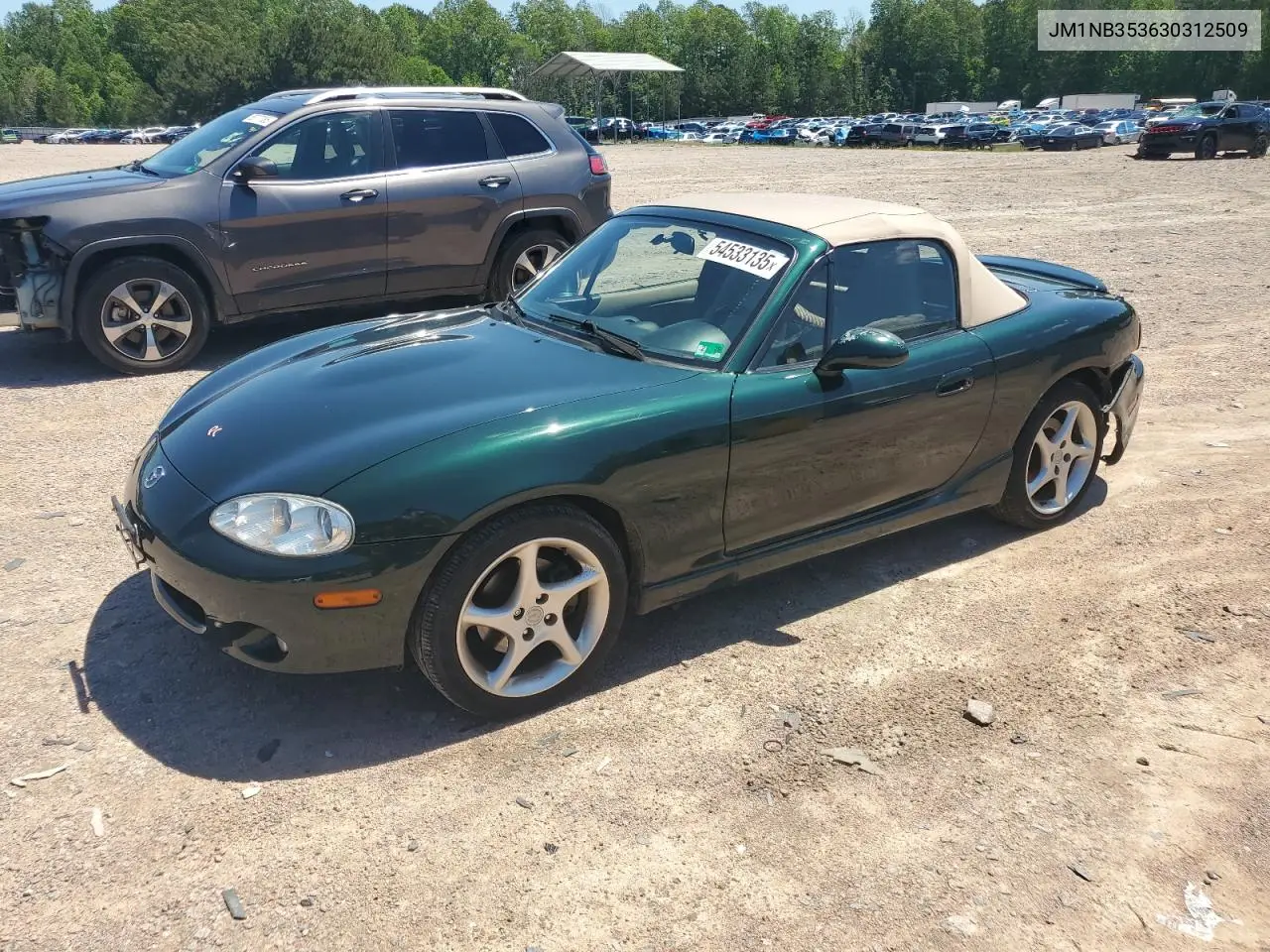 2003 Mazda Mx-5 Miata Base VIN: JM1NB353630312509 Lot: 54533135