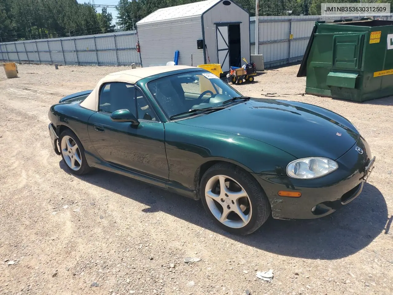 2003 Mazda Mx-5 Miata Base VIN: JM1NB353630312509 Lot: 54533135