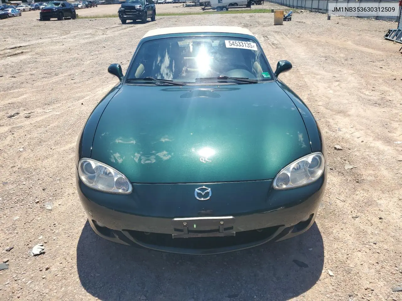 2003 Mazda Mx-5 Miata Base VIN: JM1NB353630312509 Lot: 54533135