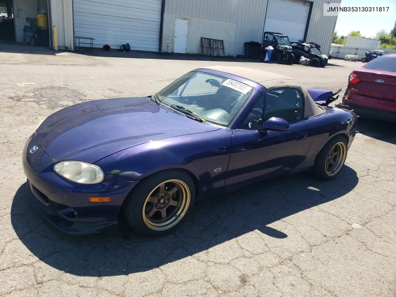 2003 Mazda Mx-5 Miata Base VIN: JM1NB353130311817 Lot: 55493105