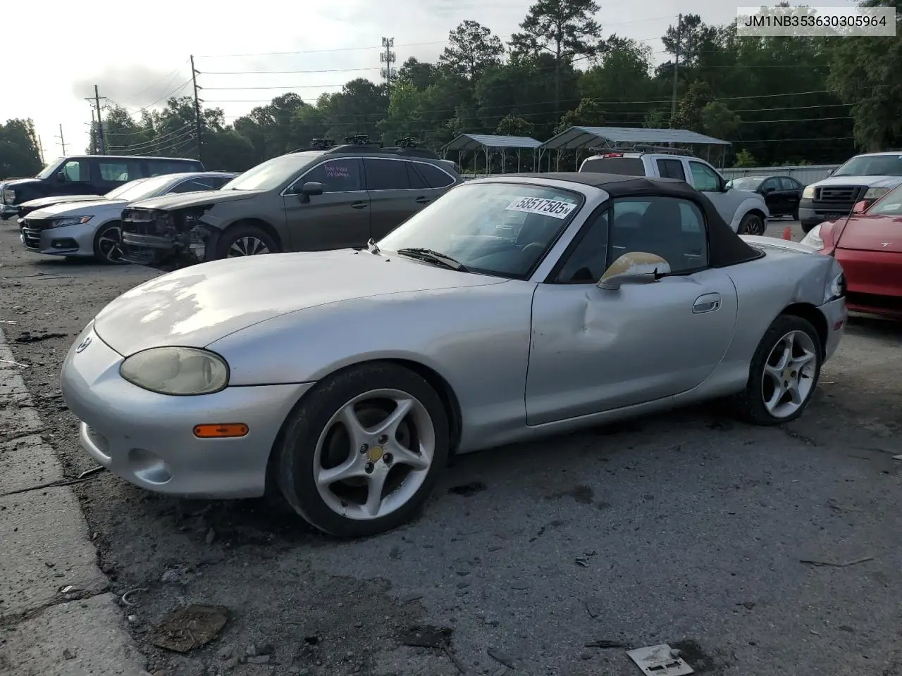 2003 Mazda Mx-5 Miata Base VIN: JM1NB353630305964 Lot: 58517505