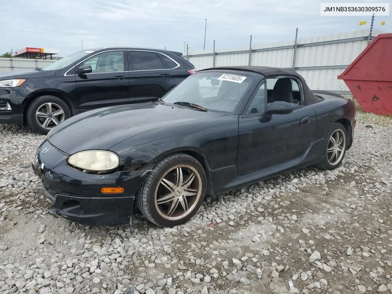 2003 Mazda Mx-5 Miata Base VIN: JM1NB353630309576 Lot: 62315635
