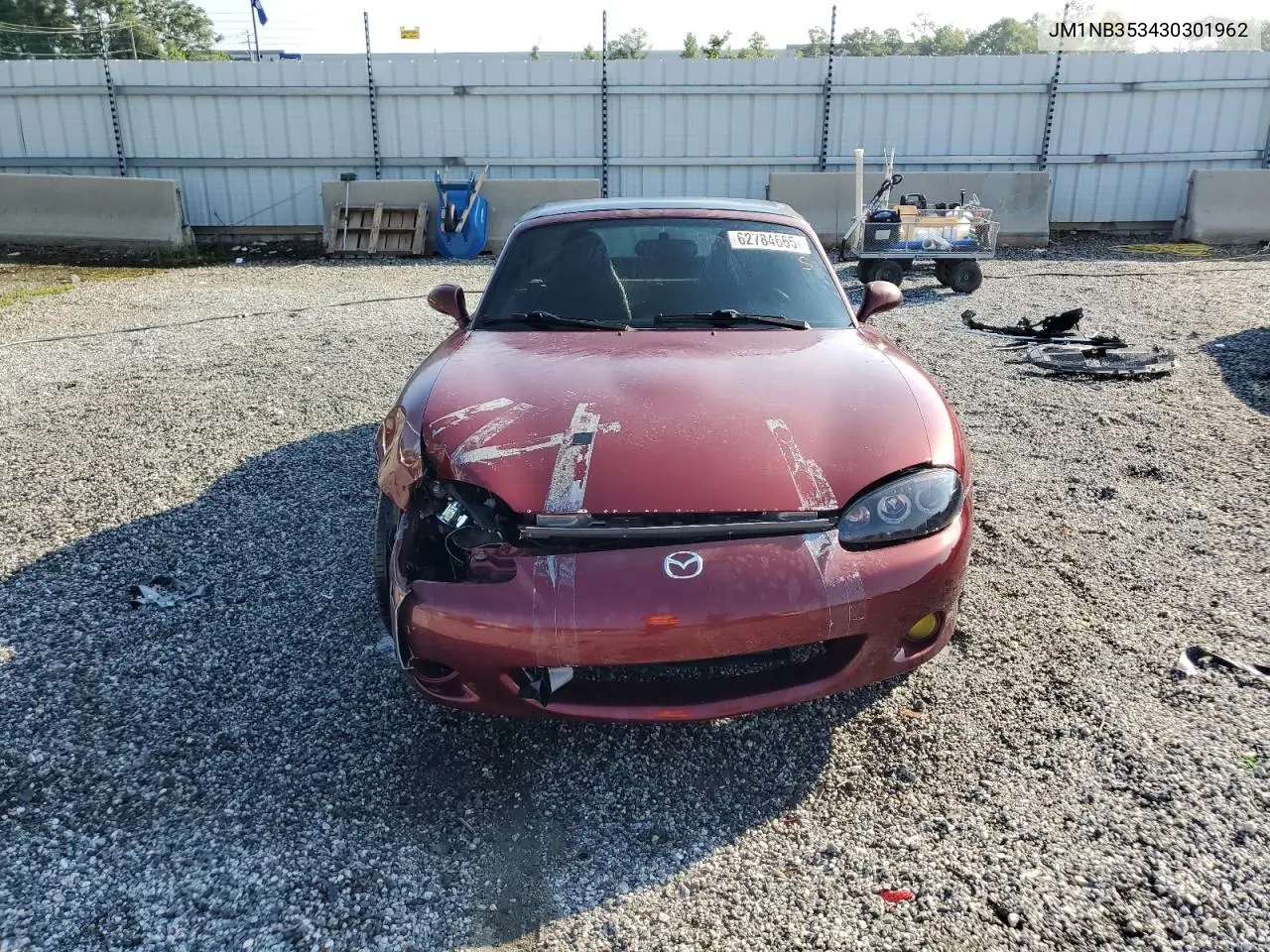 2003 Mazda Mx-5 Miata Base VIN: JM1NB353430301962 Lot: 62784665