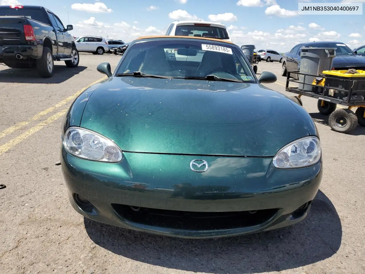 2004 Mazda Mx-5 Miata Base VIN: JM1NB353040400697 Lot: 55893185