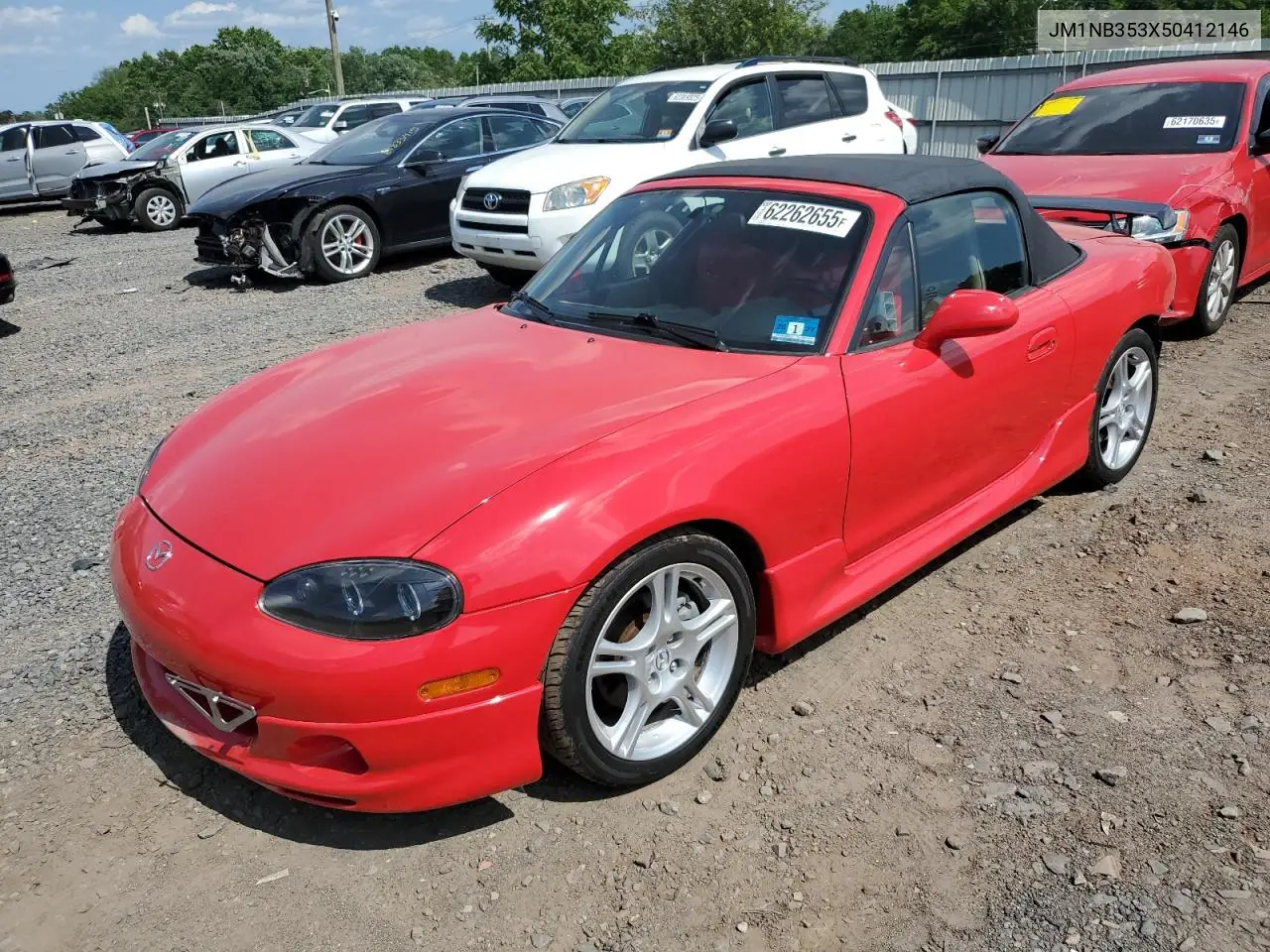 2005 Mazda Mx-5 Miata Base VIN: JM1NB353X50412146 Lot: 62262655