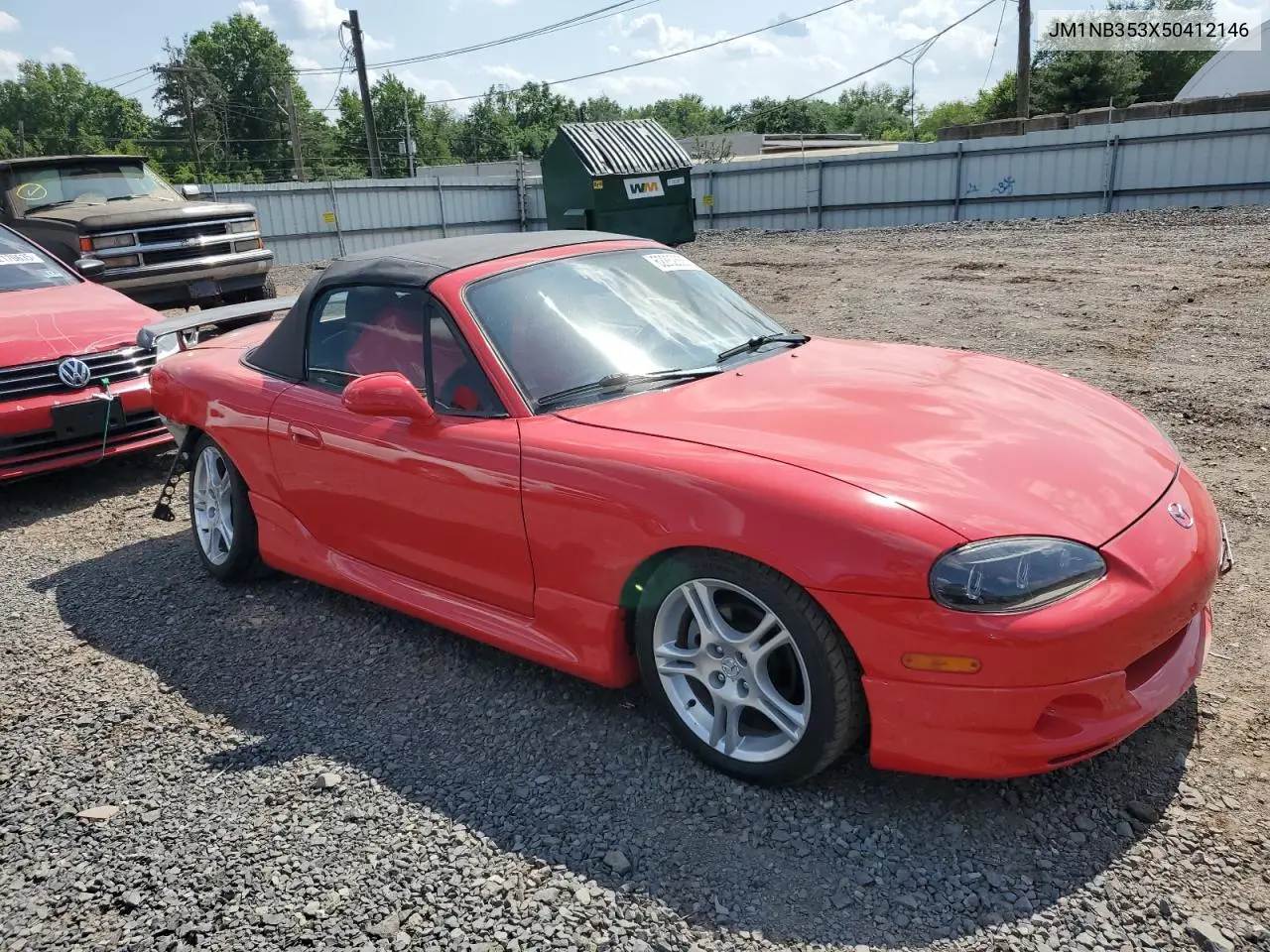 2005 Mazda Mx-5 Miata Base VIN: JM1NB353X50412146 Lot: 62262655