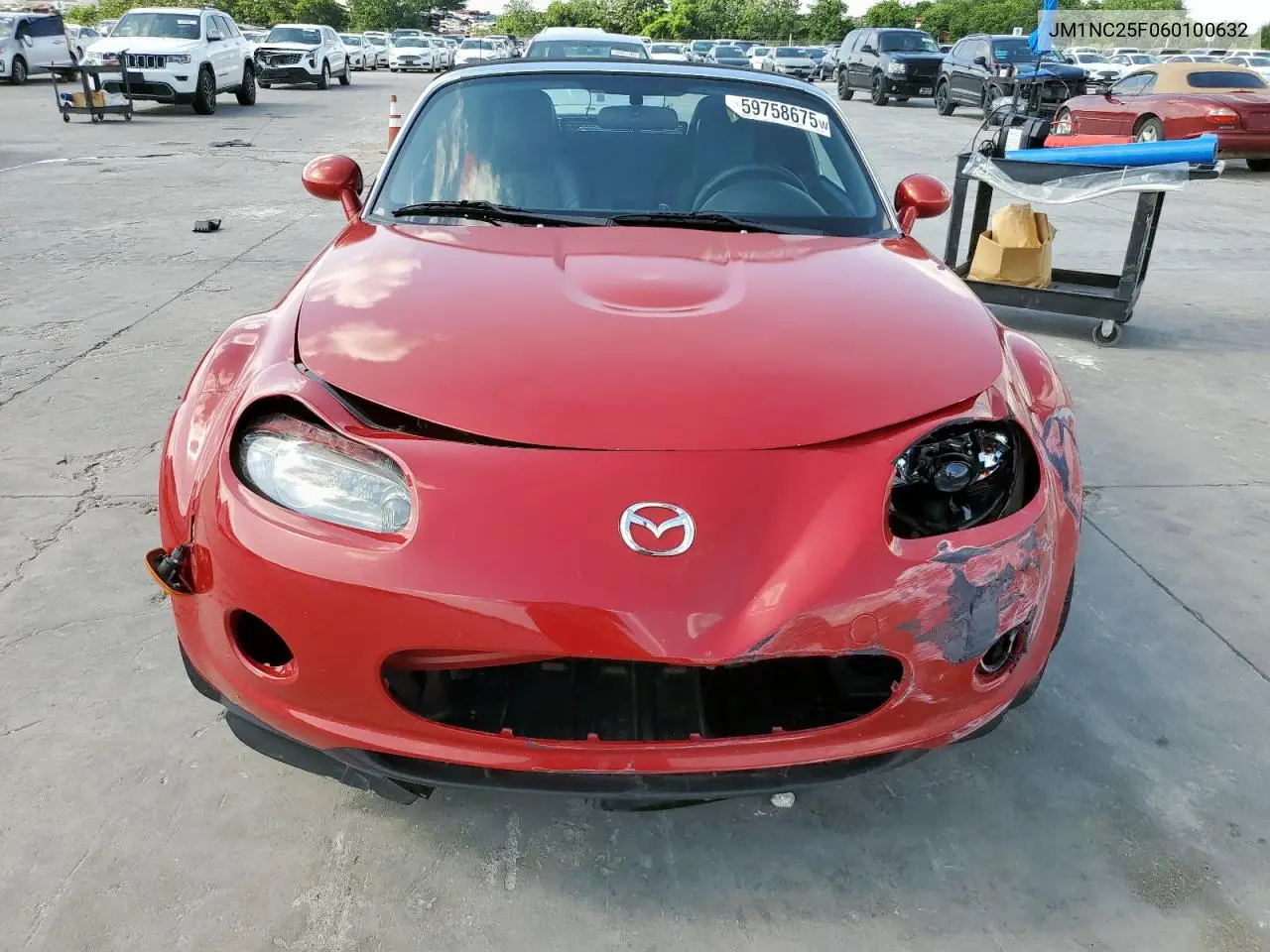 2006 Mazda Mx-5 Miata VIN: JM1NC25F060100632 Lot: 59758675
