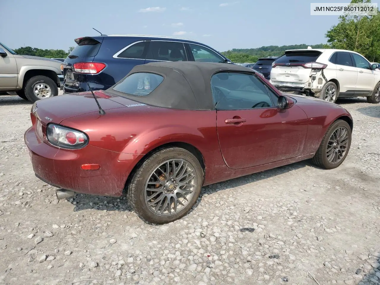 2006 Mazda Mx-5 Miata VIN: JM1NC25F860112012 Lot: 60559105