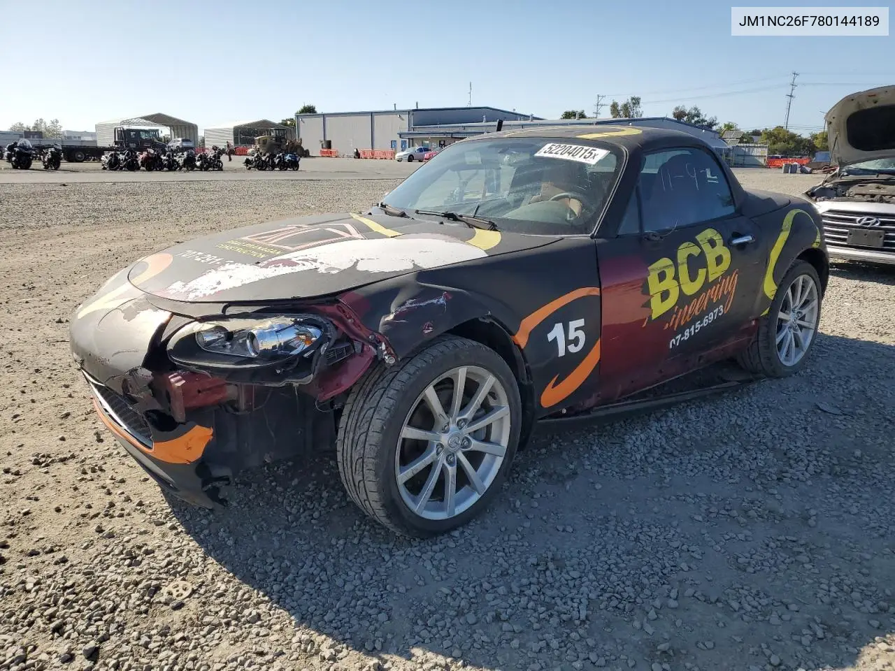 2008 Mazda Mx-5 Miata VIN: JM1NC26F780144189 Lot: 52204015