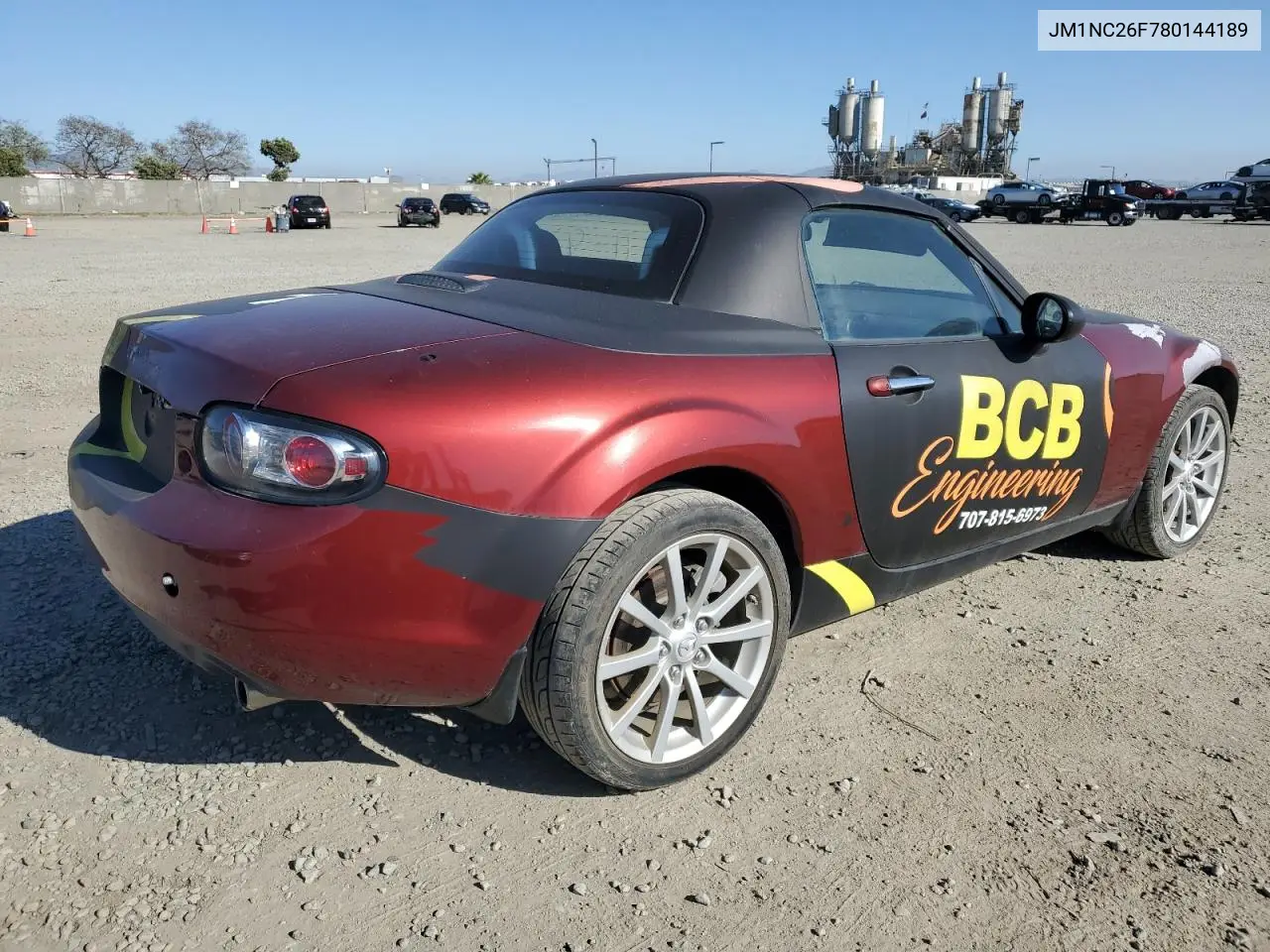2008 Mazda Mx-5 Miata VIN: JM1NC26F780144189 Lot: 52204015