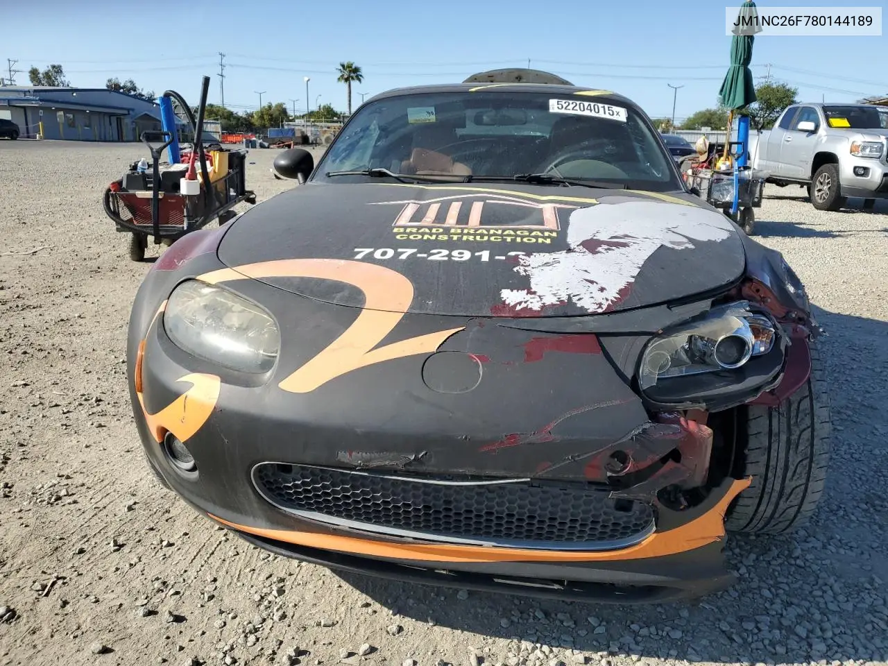 2008 Mazda Mx-5 Miata VIN: JM1NC26F780144189 Lot: 52204015